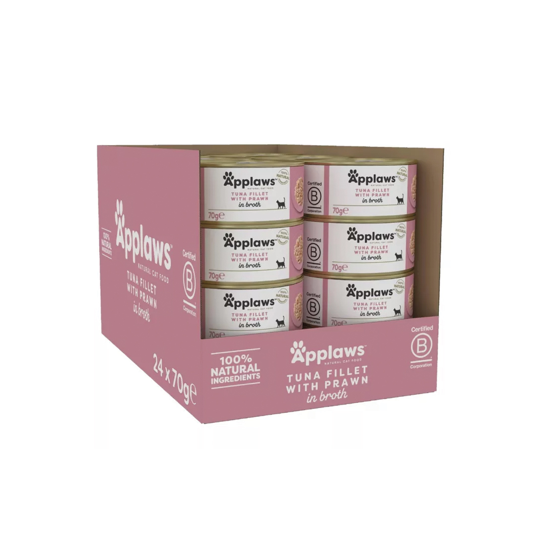 Applaws Atún con Gambas en Caldo70 gr caja completa Applaws Atún con Gambas en Caldo70 gr caja completa