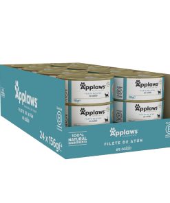 Applaws filetes de atún en caldo 156 gr caja completa