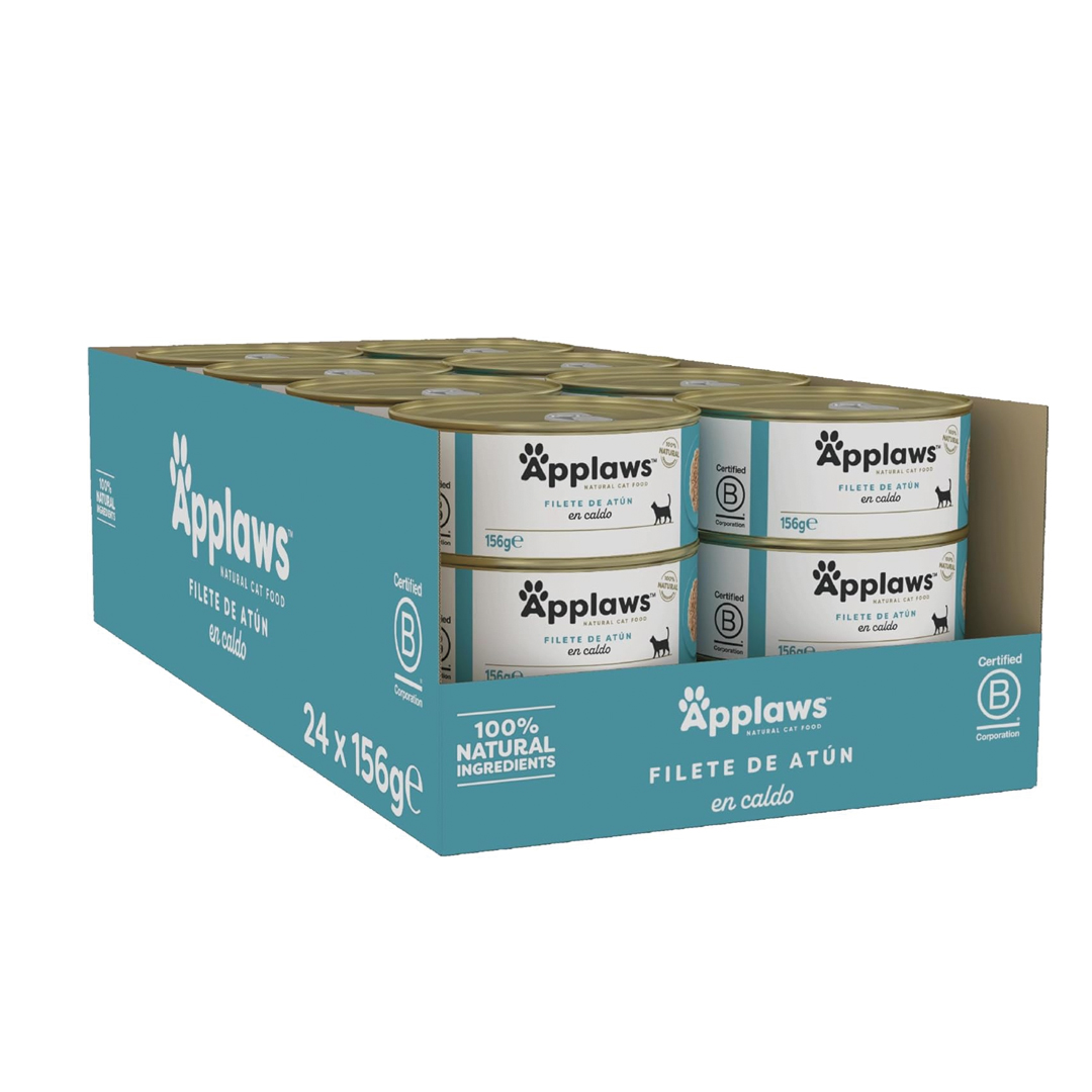 Applaws filetes de atún en caldo 156 gr caja completa Applaws filetes de atún en caldo 156 gr caja completa