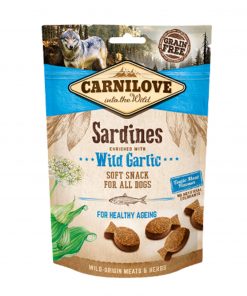 Carnilove - Snacks de Sardina con Ajo Silvestre Semihúmedos Funcionales