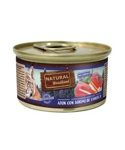 PELUCHOS-MASCOTAS-NATURAL-WOODLAND-ATÚN-CON-SURIMI-DE-CANGREJO-85-GR