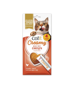 Catit Creamy Snack de Pollo para gatos
