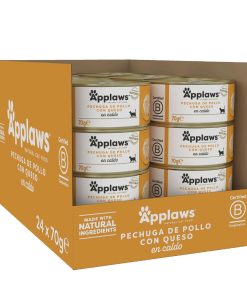 Applaws Pollo con Queso en Caldo 70 gr caja completa