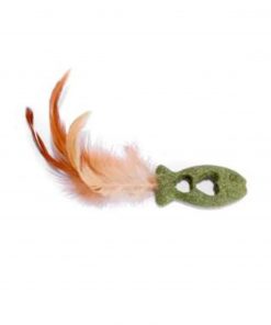 PEZ DE CATNIP CON PLUMAS