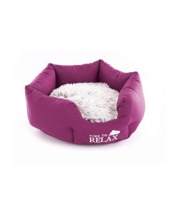 PELUCHOS-MASCOTAS-CAMA-HEXAGONAL-IGLOO-ROSA