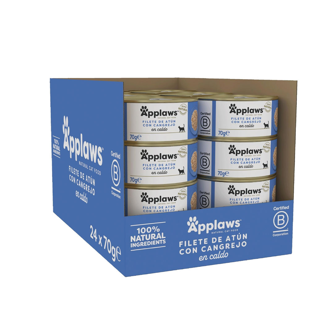 Applaws Atún con cangrejo 70 gr caja completa Applaws Atún con cangrejo 70 gr caja completa