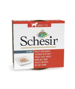 Schesir Dog - Pollo con Buey en gelatina 150 gr