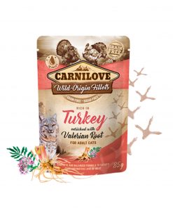 PELUCHOS-MASCOTAS-CARNILOVE---POUCH-DE-PAVO-CON-RAÍZ-DE-VALERIANA-1