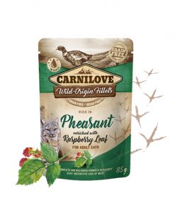 PELUCHOS-MASCOTAS-CARNILOVE---POUCH-DE-FAISÁN-CON-HOJAS-DE-FRAMBUESA-1