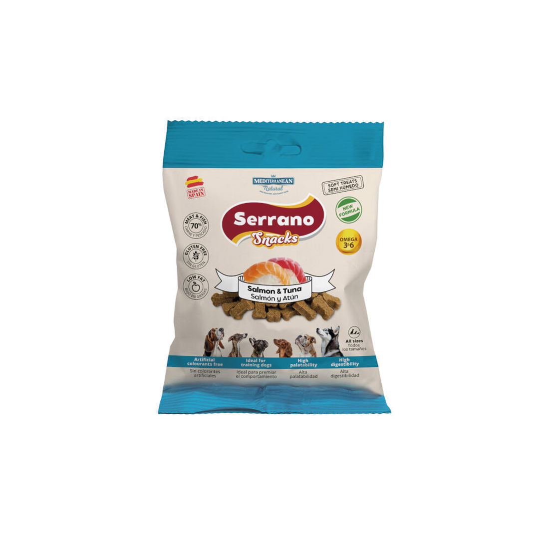 Mediterranean Natural Serrano Snacks de Salmón y Atún Mediterranean Natural Serrano Snacks de Salmón y Atún snacks para perros