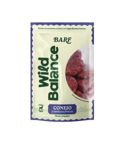Wild Balance Menú de Conejo con verduras frescas, dieta natural barf para perros