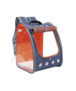 PELUCHOS MASCOTAS MOCHILA BETA AZUL/NARANJA