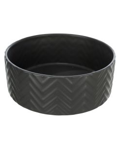PELUCHOS-MASCOTAS-COMEDERO-CERÁMICO-NEGRO