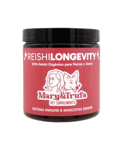 Mary&Trufa Reishi Longevity, suplemento de reishi para perros y gatos