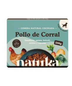 PELUCHOS-MASCOTAS-NATUKA-MENÚ-NATURAL-COCINADO-DE-POLLO-DE-CORRAL-PARA-PERRO