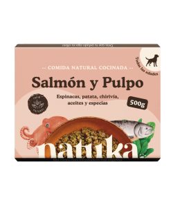 PELUCHOS-MASCOTAS-NATUKA-MENÚ-NATURAL-COCINADO-DE-SALMÓN-Y-PULPO-PARA-PERRO