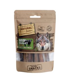 Snack de esófago de ternera deshidratado para perros y gatos de NAtural Greatness