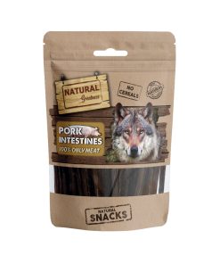 Snack de intestino de cerdo deshidratado para perros y gatos de Natural Greatness