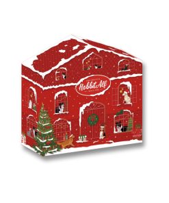 Hobbit Alf Christmast House, pack de regalo de navidad para perros, con snacks naturales