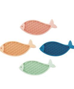 Martin Sellier Alfombrilla de lamido Pez para perros y gatos