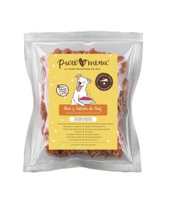 Puromenu Menú Pavo y Salmón du Chef, alimento completo natural cocinado para perros