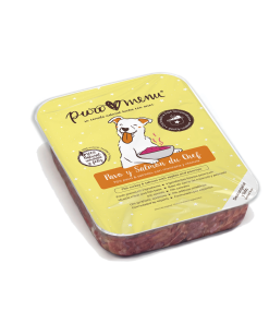 Puromenu Menú Pavo y Salmón du Chef, dieta natural cocinada para perros