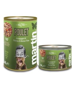 Martin Guiso de Pollo con pimientos y judías. Les Mijotes - alimento húmedo completo para perros