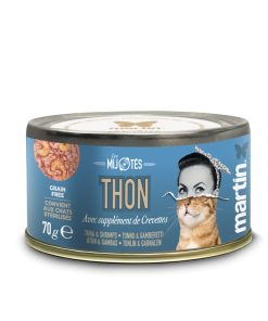 Martin Guiso de atún con langostinos, les mijotes alimento húmedo completo para gatos