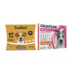 Pack oferta antiparasitario para perro con collar scalibor 48 y pipetas frontline de 5 a 10 kg de peso