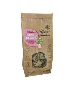 Ribero Hojas de Fresa silvestre, complemento alimenticio para conejos y roedores