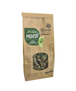 Ribero Hojas de Menta, complemento alimenticio para conejos y roedores