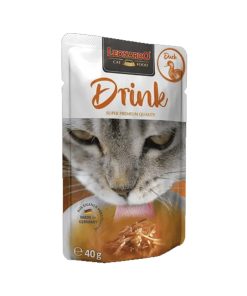 Leonardo Drink Caldo de Pollo y Pato, alimento húmedo complementario para gatos