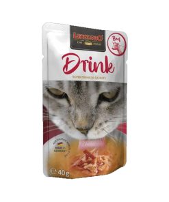 Leonardo Drink Caldo de Pollo y Ternera, alimento húmedo complementario para gatos