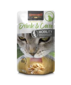 Leonardo Drink & Care Mobility Caldo de Pollo, alimento húmedo complementario para gatos