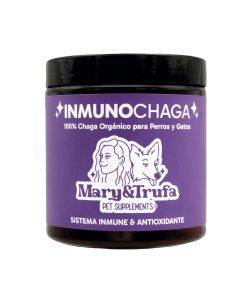 Mary&Trufa Inmunochaga, suplemento de hongo medicinal chaga para perros y gatos