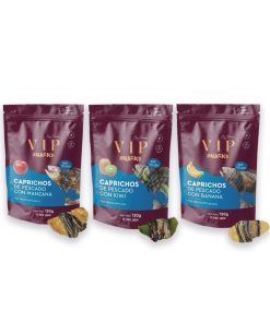 Vip - Caprichos de Pescado con fruta, snack natural para perros