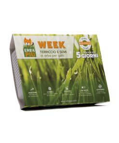 Erbapiú Week Kit de siembra de hierba gatera para gatos