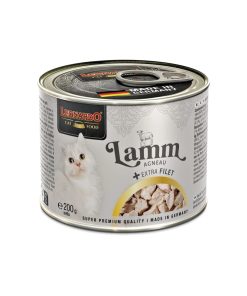 Leonardo Extra Filet Cordero con Filete de Pollo, alimento húmedo completo para gatos