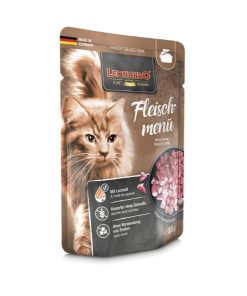 Leonardo Paté Pollo Ternera y Cordero, alimento húmedo completo para gatos