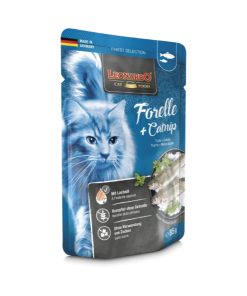 Leonardo Paté Trucha Pollo y Ternera, alimento húmedo completo para gatos