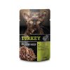 Leonardo Pulled Beef Pavo con Ternera, alimento húmedo completo para gatos