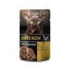 Leonardo Pulled Beef Pollo con Ternera, alimento húmedo completo para gatos