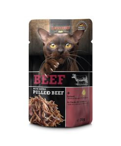 Leonardo Pulled Beef Ternera, alimento húmedo completo para gatos