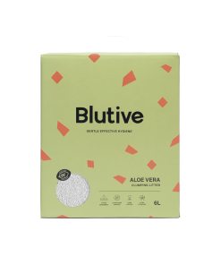 Blutive Arena Aglomerante de Bentonita con Aroma Aloe Vera, lecho sanitario para gatos