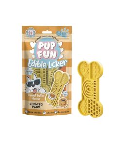 Pup Ice Edible Licker de mantequilla de cacahuete, snack helado para perros