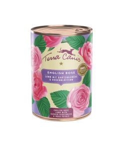 Terra Canis English Rose Cordero con verduras, alimento húmedo complementario para perros