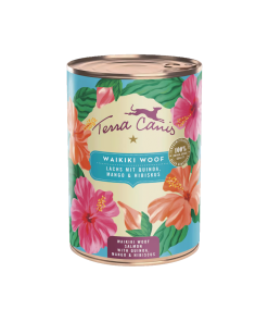 Terra Canis Waikiki Woof Salmón con quinoa, alimento húmedo complementario para perros