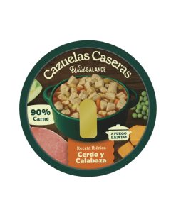 Wild Balance Cazuela casera de Cerdo y calabaza, alimento húmedo completo para perros