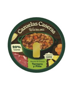 Wild Balance Cazuela casera de Ternera y piña, alimento húmedo completo para perros