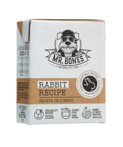 Mr. Bones Receta de Conejo y Pavo con Vegetales, alimento húmedo para perros